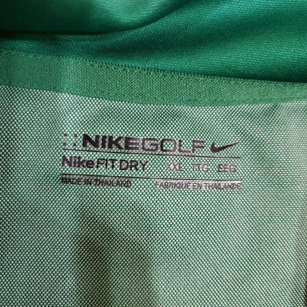 Nike Golf‎ Dri Fit Green Short Sleeve Polo Hawaiian Mens XXL